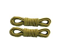 Xiang Ru Lacet Rond 1 Paire 100-120cm Lacets Bicolores Largeur de 4mm pour Chaussures de Travail Sport Botte Bottine #L Jaune Marron