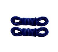 Xiang Ru Lacet Rond 1 Paire 100-120cm Lacets Bicolores Largeur de 4mm pour Chaussures de Travail Sport Botte Bottine #D Bleu Noir
