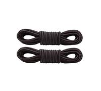 Xiang Ru Lacet Rond 1 Paire 100-120cm Lacets Bicolores Largeur de 4mm pour Chaussures de Travail Sport Botte Bottine #R Gris Noir