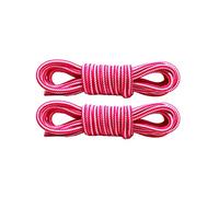 Xiang Ru Lacet Rond 1 Paire 100-120cm Lacets Bicolores Largeur de 4mm pour Chaussures de Travail Sport Botte Bottine #H Rose Rouge