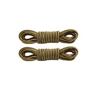 Xiang Ru Lacet Rond 1 Paire 100-120cm Lacets Bicolores Largeur de 4mm pour Chaussures de Travail Sport Botte Bottine #C Jaune Noir