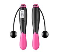 XIANGFA TS Corde à sauter sans fil Corde à sauter électronique numérique intelligente sans fil Consommation de calories Fitness Body Building Exercice Corde à sauter (couleur : rouge)