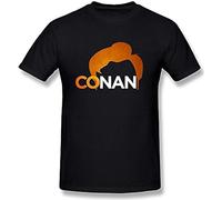 XiangGuFeiNiuWei Conan Christopher O Brien Unisex 100% Cotton Short-Sleeve T-Shirts Black XXL
