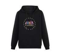 XiangGuFeiNiuWei Fania All Stars Salsa Latin Record Label Hoody Unisex Long Sleeve Hooded with Pocket Black L
