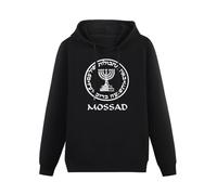 XiangGuFeiNiuWei Israel Army Mossad Israeli CIA IDF Israeli Graphic Hoody Unisex Long Sleeve Hooded with Pocket Black XXL