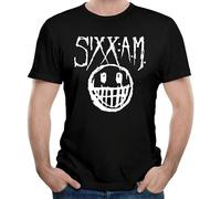 XiangGuFeiNiuWei Mans Si Am Life is Beautiful Live is Beautiful Unisex 100% Cotton Short-Sleeve T-Shirts Black S