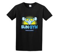 XiangGuFeiNiuWei Pain and Gain Sun Gym Unisex 100% Cotton Short-Sleeve T-Shirts Black XL