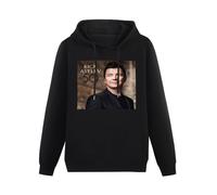 XiangGuFeiNiuWei Rick Astley 50 Vinyl CD Cover Hoody Unisex Ptinted Hoodies Long Sleeve Men's Hooded with Pocket Black S