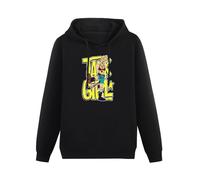 XiangGuFeiNiuWei Tank Girl Comics Punk Girl Hoody Unisex Ptinted Hoodies Long Sleeve Men's Hooded with Pocket Black S