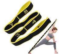 XIANGLONGY Élastique Musculation, Elastique Sport 8 Niveaux de Forces Bande Elastique Musculation, Elastique Sport Fitness Musculation pour Yoga Pilates (Jaune)
