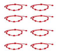 XIANGLONGY Lot de 2 fils rouges du destin, bracelets rouges réglables, bracelet fil rouge du destin, amulette de la possession, unisexe, confortable à porter, tendance et polyvalent, dimensione media