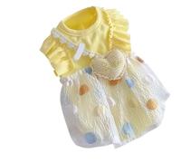 XIANGMLING Robe for Chien Sweet Wave Point, vêtements de Princesse Fins et Mignons for Animaux de Compagnie for Petits Chiens et Chats(M)