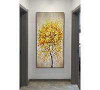 XIANGPEIFBH Affiche décorative scandinave classique représentant une marguerite jaune en fleurs, idéale pour la chambre ou le salon sans cadre 40x80cm(16x32inch)