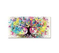 XIANGPEIFBH Art abstrait aquarelle arbre de vie peinture scandinave art mural fleur arbre toile affiches impressions photo pour la décoration intérieure 30x60cm (12x24 pouces) sans cadre