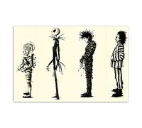 XIANGPEIFBH Edward film affiche impression toile peinture Edward aux mains d'argent images créatives pour salon décor nordique mur art 30x50cm(12x20inch) sans cadre