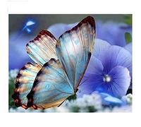 XIANGPEIFBH Impression sur Toile Peinture Fleur Papillon Photo Wall Art Home Framework Décoration Belle Toile Photo Affiche 30x40 cm (11.8 "x15.7) avec Cadre