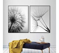 XIANGPEIFBH Impression sur Toile Photos Pissenlit Toile Peinture Mur Photo décor à la Maison Paysage Plante Art Affiches Mur Art Impressions HD 40x60cmx2pcs sans Cadre