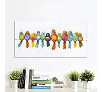 XIANGPEIFBH Imprimé sur Toile Couleur Artistique Oiseaux Animaux sur des Affiches de Paysage de Fil et Impression Murale Art Photo pour Salon décor 30x60 cm sans Cadre