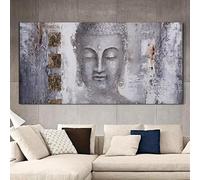 XIANGPEIFBH Tableau abstrait de Bouddha sur toile, grand format, style moderne, idéal pour décorer un salon. Affiche imprimée. 60x130cm(24x52inch) sans cadre