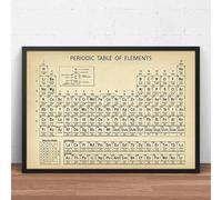 XIANGPEIFBH Tableau périodique des éléments chimiques - Affiche murale sur toile - Décoration murale pour laboratoire (90x130cm/sans cadre)