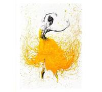 XIANGPEIFBH Tableau sur toile, affiche d'art peinte à la main, portrait d'une actrice de ballet, photos de danse, décoration intérieure, impressions pour le salon 60x90cm Sans cadre