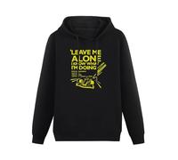 XIANGSHE Kimi Raikkonen Leave Me Alone I Know What I'm Doing Men Sweatshirts Graphic Mens Cotton Casual Black Hoodies XL