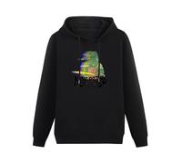 XIANGSHE King Gizzard and The Lizard Wizard Men Sweatshirts Graphic Mens Cotton Casual Black Hoodies 3XL