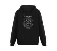 XIANGSHE Lacuna Coil Black Anima Men Sweatshirts Graphic Mens Cotton Casual Black Hoodies XXL