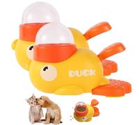 XIANGSHI Duck Cat Treat Dispenser Toy, Treat Slot Machine for Cats, Dog Cat Slot Machine Treat Dispenser, Interactive Duck-Shaped Puzzle Feeder for Dogs, Interactive Slow Feeder Toy (2PCS)