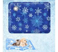 XIANGSHI Pet Cooling Mat for Dogs Cats, 2025 New Dog Cooling Mat Indoor & Outdoor, Washable and Portable PetCooling Pad for Dogs, Ice Bed Suitable for All Types of Pets (Color-A,M(15.7 * 19.7in))