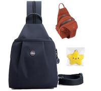 XIANGSHI Waterproof 2-Way Commuter Bag, 2025 New Convertible Backpack Tote, Anti-Theft Crossbody Bags for Women, Switch Between Shoulder Bag and Backpack, Lightweight & Durable (Blue-Gray)