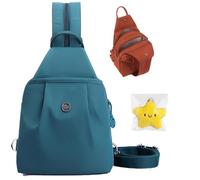 XIANGSHI Waterproof 2-Way Commuter Bag, 2025 New Convertible Backpack Tote, Anti-Theft Crossbody Bags for Women, Switch Between Shoulder Bag and Backpack, Lightweight & Durable (Light Blue)