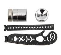 XiangXin Règle à dessin, accessoire de dessin en fer, 1 boussole, outil de dessin, pour les amateurs périodiques, les architectes, les artistes pour les créateurs (noir, 17 mm)