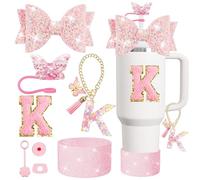 XIANGYUAN Stanley Lot de 8 accessoires de tasse pour gobelet Stanley de 887 ml, 1200 ml avec poignée, y compris paille, bouchon et coffre, bouchon anti-déversement, breloque de poignée, autocollant