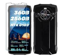 Xiangyun Coque pour Blackview BV8200 Cover avec 1 pièce Protection écran Verre Trempé - Silicone Bumper Noir Gel TPU Souple Housse Etui Protection Case (6.5")