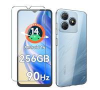 Xiangyun Coque pour Blackview Wave 8/Wave 8C/Oscal Flat 2/Oscal Flat 2C Etui avec Film de Verre Trempé Protection écran, Transparent Anti-Vibration Silicone Bumper TPU Souple Cover Housse Clear Case