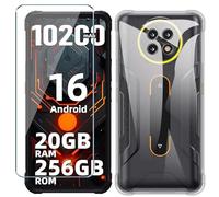 Xiangyun Coque pour Cubot Kingkong Ace 5 Etui avec Film de Verre Trempé Protection écran, Transparent Anti-Vibration et Glisse Silicone Bumper TPU Souple Cover Housse Clear Case (6.75")
