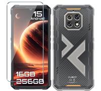 Xiangyun Coque pour Cubot Kingkong ES 3 Etui avec Film de Verre Trempé Protection écran, Transparent Anti-Vibration et Glisse Silicone Bumper TPU Souple Cover Housse Clear Case (6.74")