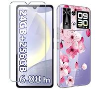 Xiangyun Coque pour Cubot P90 Etui avec Film de Verre Trempé Protection écran, Transparent Anti-Vibration et Glisse Silicone Bumper TPU Souple Cover Housse Case (6.88" WM113)