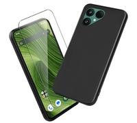 Xiangyun Coque pour Fairphone 6 Cover avec 1 pièce Protection écran Verre Trempé - Silicone Bumper Noir Gel TPU Souple Housse Etui Protection Case (6.31")