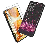 Xiangyun Coque pour Oukitel C1/Oukitel C1 Pro Cover avec 1 pièce Protection écran Verre Trempé - Silicone Bumper Noir Gel TPU Souple Housse Etui Protection Case (6.52" WM85)