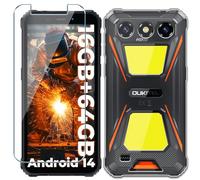 Xiangyun Coque pour Oukitel G5 Etui avec Film de Verre Trempé Protection écran, Transparent Anti-Vibration et Glisse Silicone Bumper TPU Souple Cover Housse Clear Case (6.0")