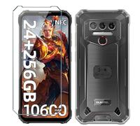 Xiangyun Coque pour Oukitel WP23/Oukitel WP23 Pro/Oukitel WP23 Plus Etui avec Verre Trempé, Transparent Anti-Vibration et Glisse Silicone Bumper TPU Souple Cover Housse Clear Case (6.52")