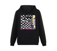XiangZai A Flock of Seagulls The Best Funk Hoody Unisex Ptinted Hoodies Long Sleeve Men's Hooded with Pocket Black XXL