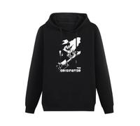 XiangZai Bo Diddley Hoody Unisex Ptinted Hoodies Long Sleeve Men's Hooded with Pocket Black S