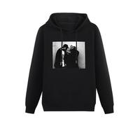 XiangZai Clerks Cult 90S Comedy Movie Fan Funny Jay and Silent Bob Hoody Unisex Long Sleeve Hooded with Pocket Black XXL