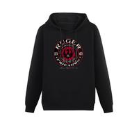 XiangZai Cousins Sturm Ruger & Firearms Circle 1949 Hoody Unisex Long Sleeve Hooded with Pocket Black S