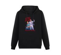 XiangZai Death Spiritual Healing Hoody Unisex Ptinted Hoodies Long Sleeve Men's Hooded with Pocket Black L