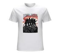 XiangZai Dimmu Borgir Cool Crew Neck Unisex Short Sleeve T-Shirt White S
