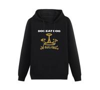 XiangZai Dog Eat Dog All Boro Kings'94 Crossover Mucky Pup Nastasee Hoody Unisex Long Sleeve Hooded with Pocket Black L